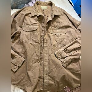 Cabelas Deerskin Soft Chamois Button Down
Shirt Mens 3XL Heavyweight Wor…